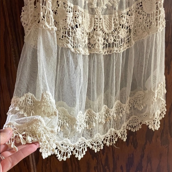 Maurices Beige Lace Crochet Top - Picture 3 of 5
